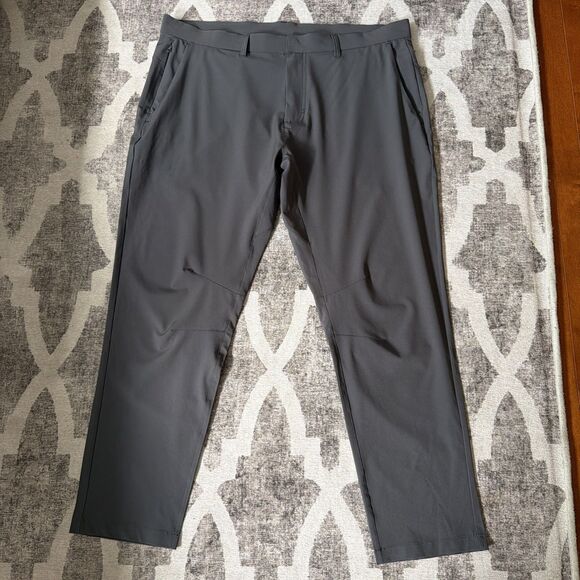 Fabletics Other - Fabletics The Only Pant Mens 40x32 Slim Fit Heather Grey Water Resistant